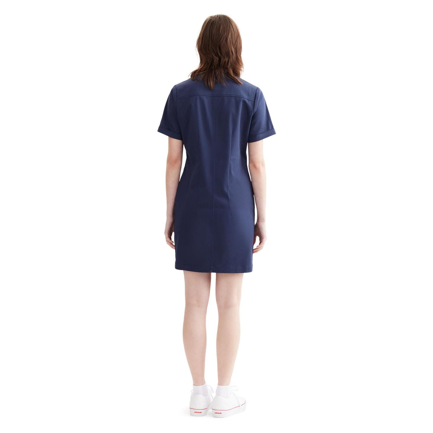 Navy utility outlet dress