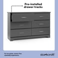 thumbnail image 4 of Storkcraft Brookside 6-Drawer Double Dresser, 4 of 9