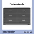 thumbnail image 3 of Storkcraft Brookside 6-Drawer Double Dresser, 3 of 9