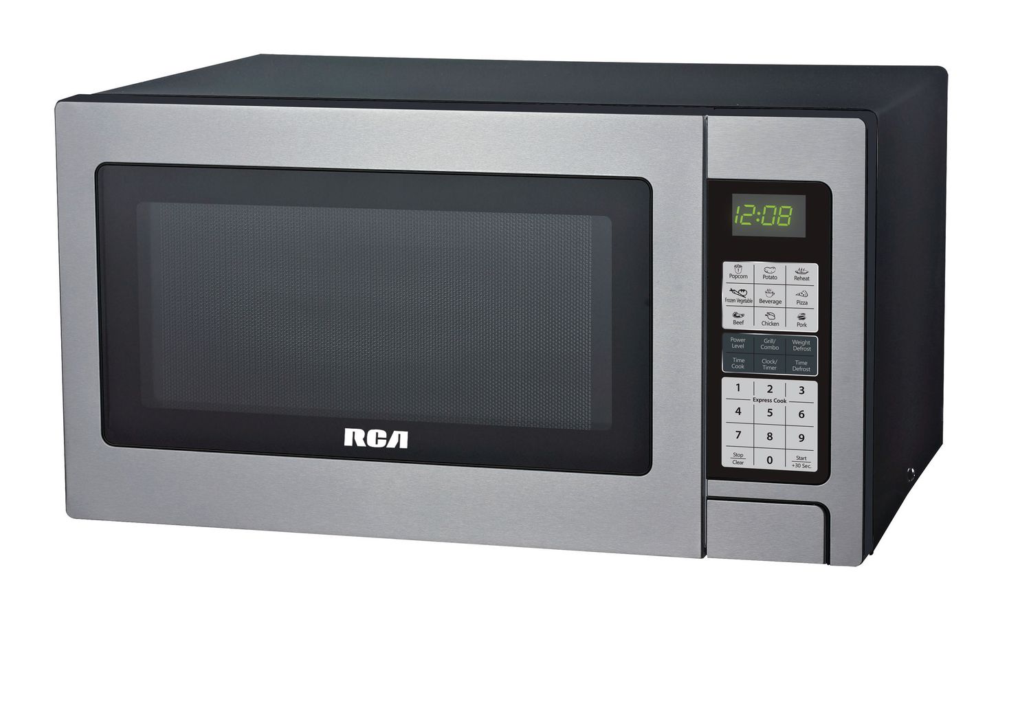 Rca 1 3 Cu Ft Countertop Microwave Stainless Steel Walmart Canada