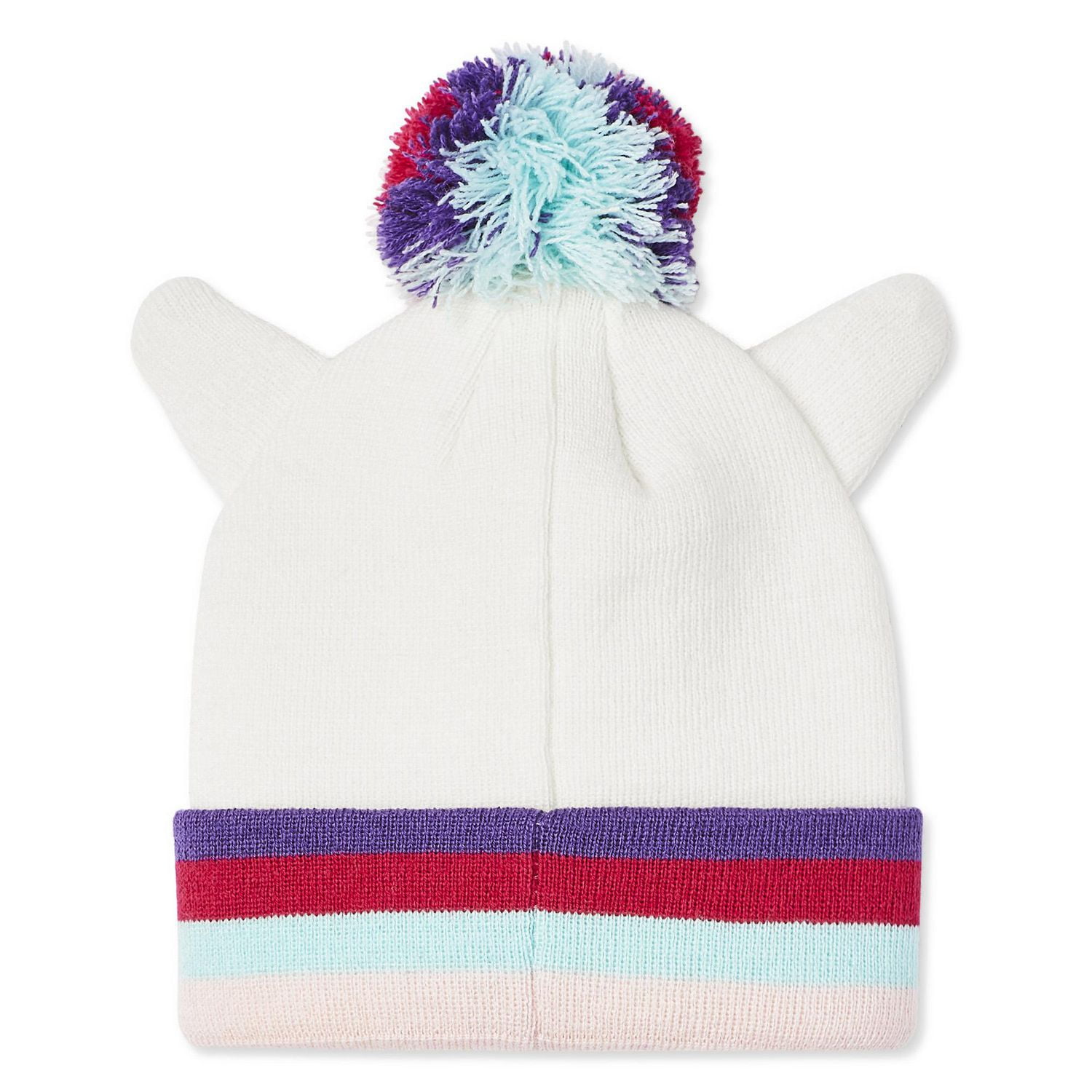 Tuque en tricot avec licorne, corne et pompon George pour filles