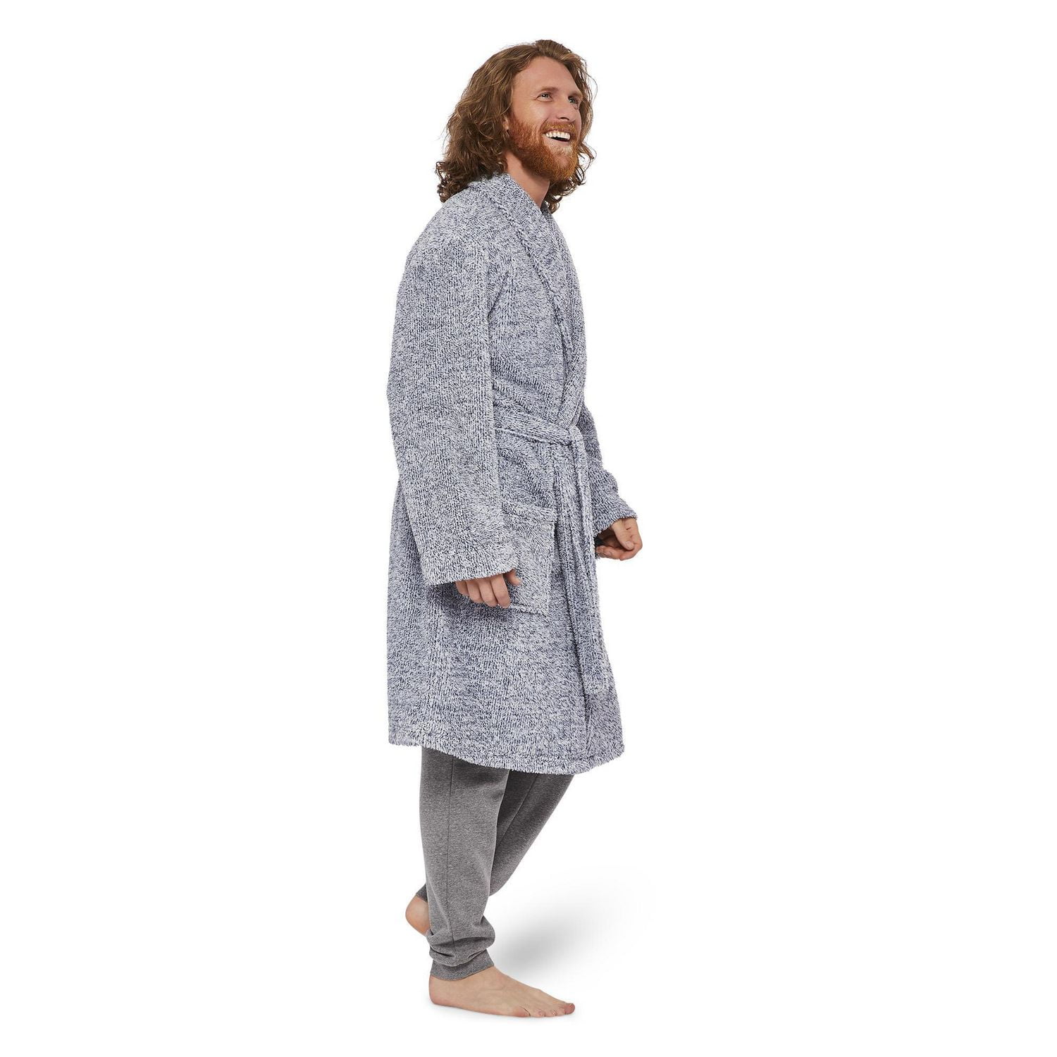 Robe de chambre en molleton George pour hommes