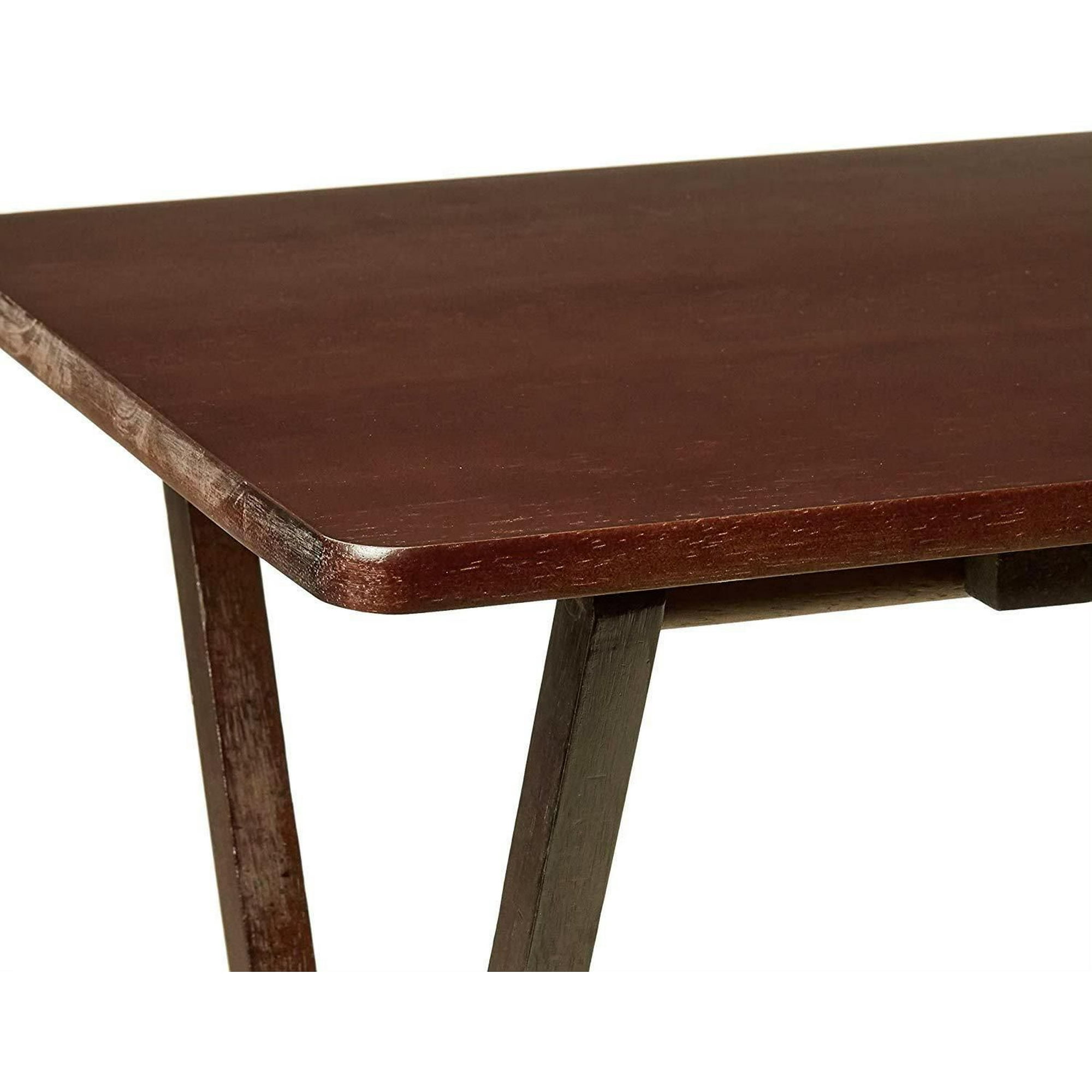 Single Tray Table - Walnut, Solid wood construction 