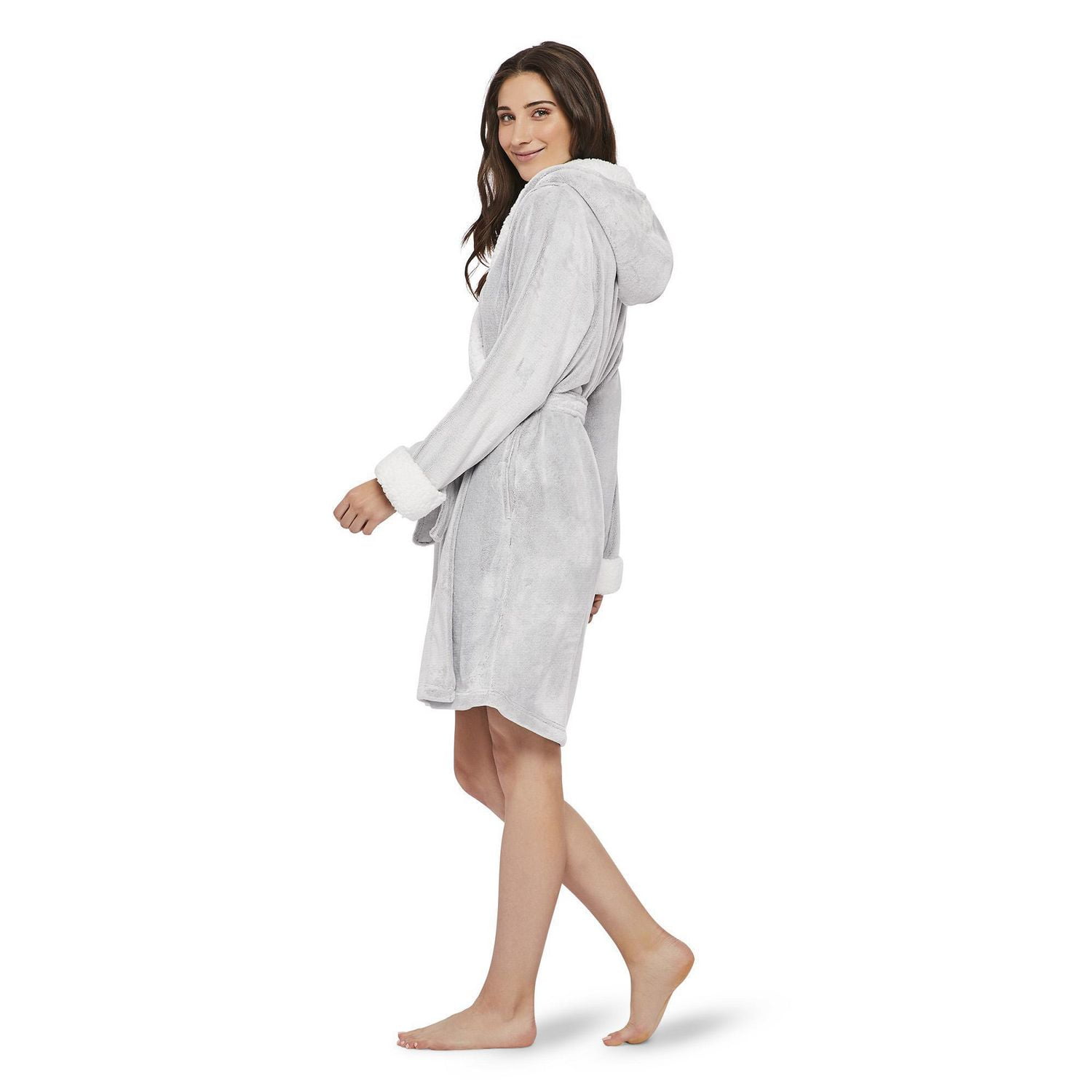 Robe de chambre en sherpa George pour femmes Walmart