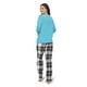 Pyjama 2 pièces en lurex et flanelle George pour femmes – image 3 sur 6