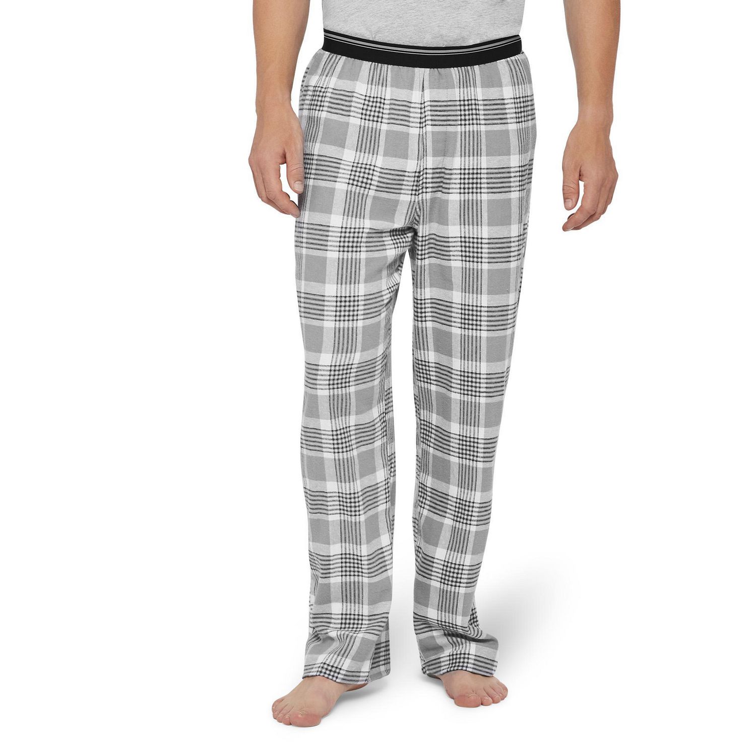 George Men's Flannel Pants with Jacquard Waistband | Walmart Canada