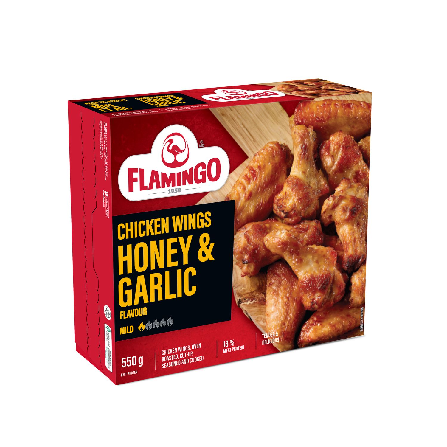 Ailes De Poulet Flamingo En Special Cette Semaine Ailes de poulet Flamingo saveur Miel et Ail | Walmart Canada