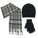 Ens. foulard et gants 3 pièces George pour femmes en acrylique brossée – image 1 sur 2