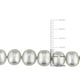 Collier Miabella avec perles d'eau douce cultivées blanches de 8 à 9 mm – image 2 sur 2