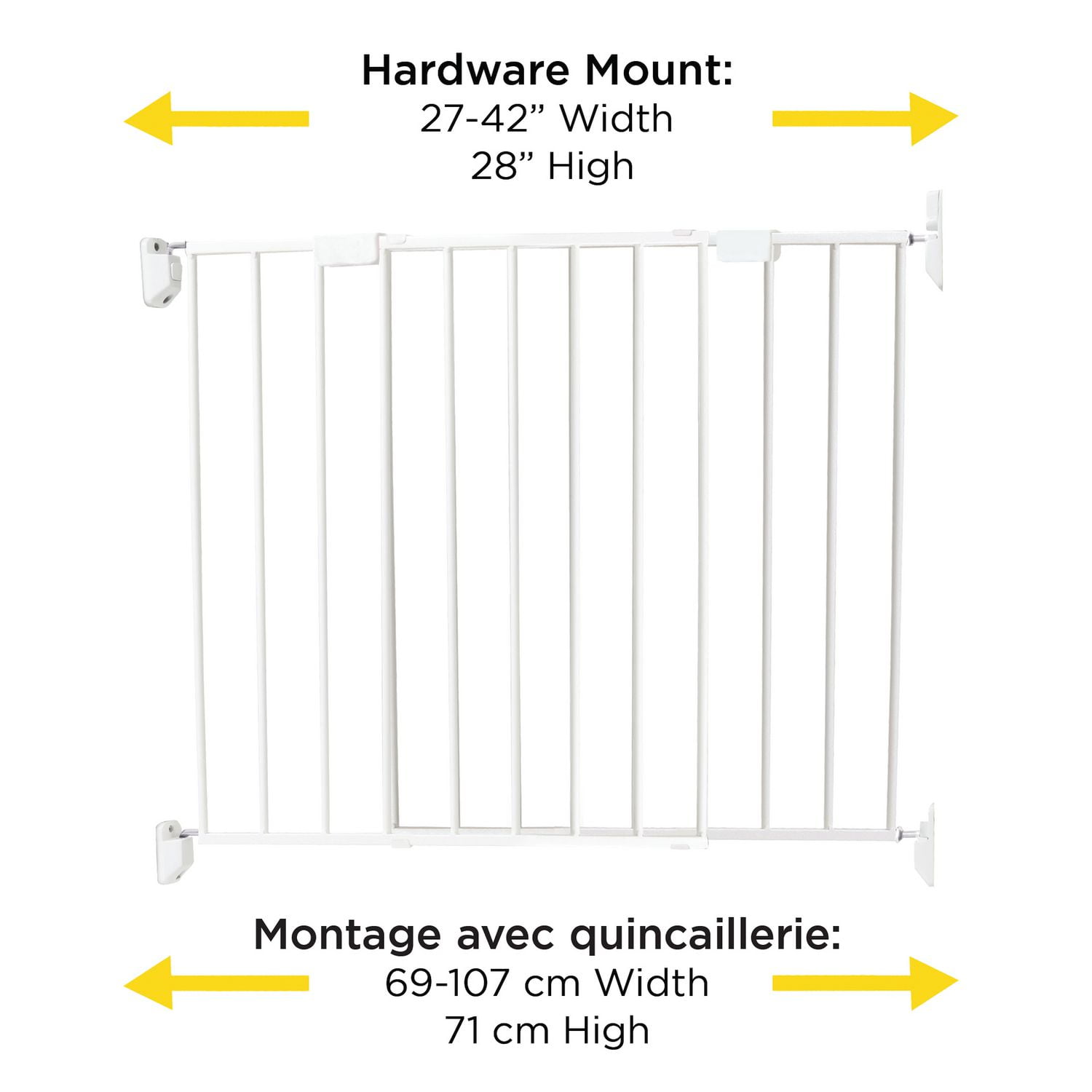 Safety first top of stairs hot sale metal gate