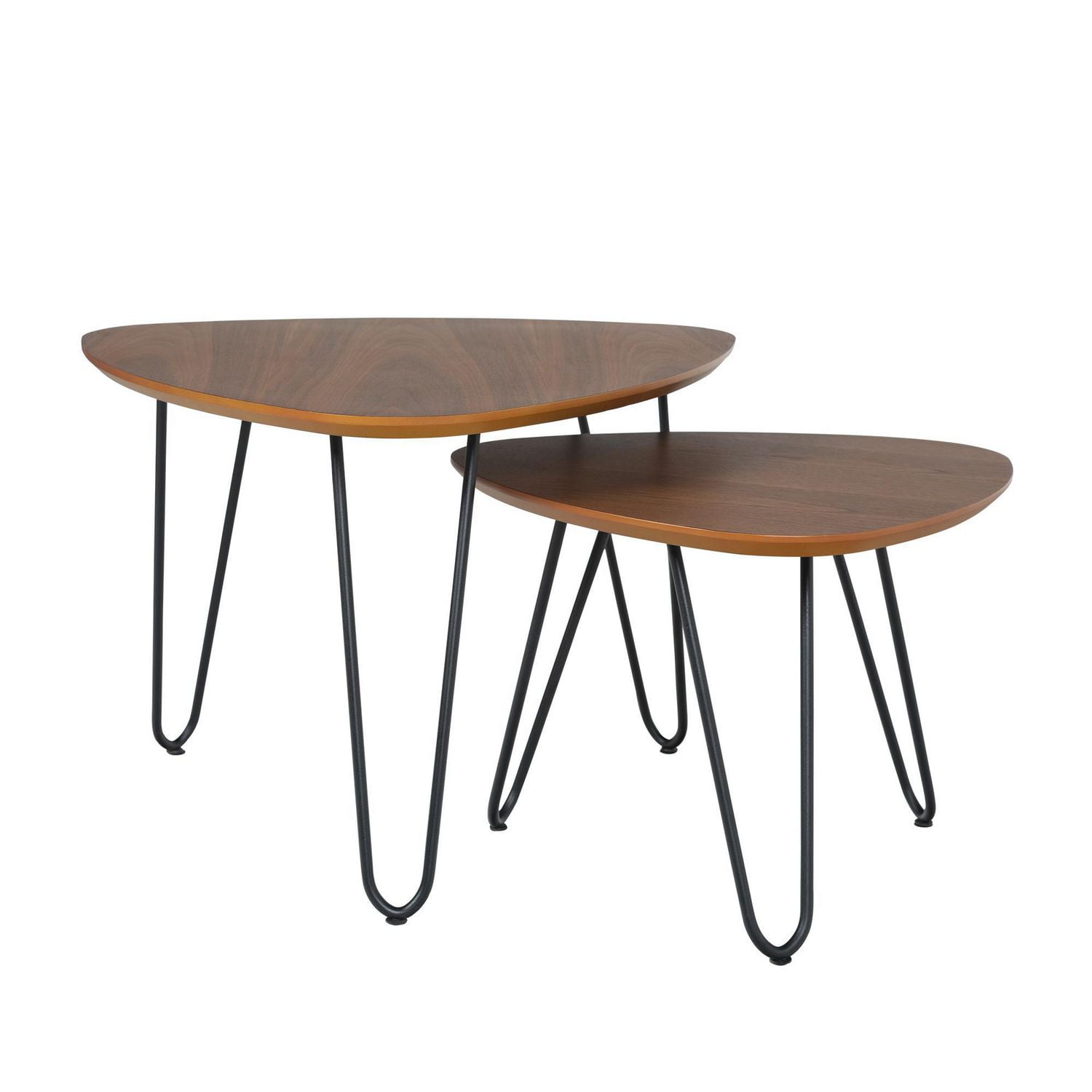 oval coffee table hairpin legs