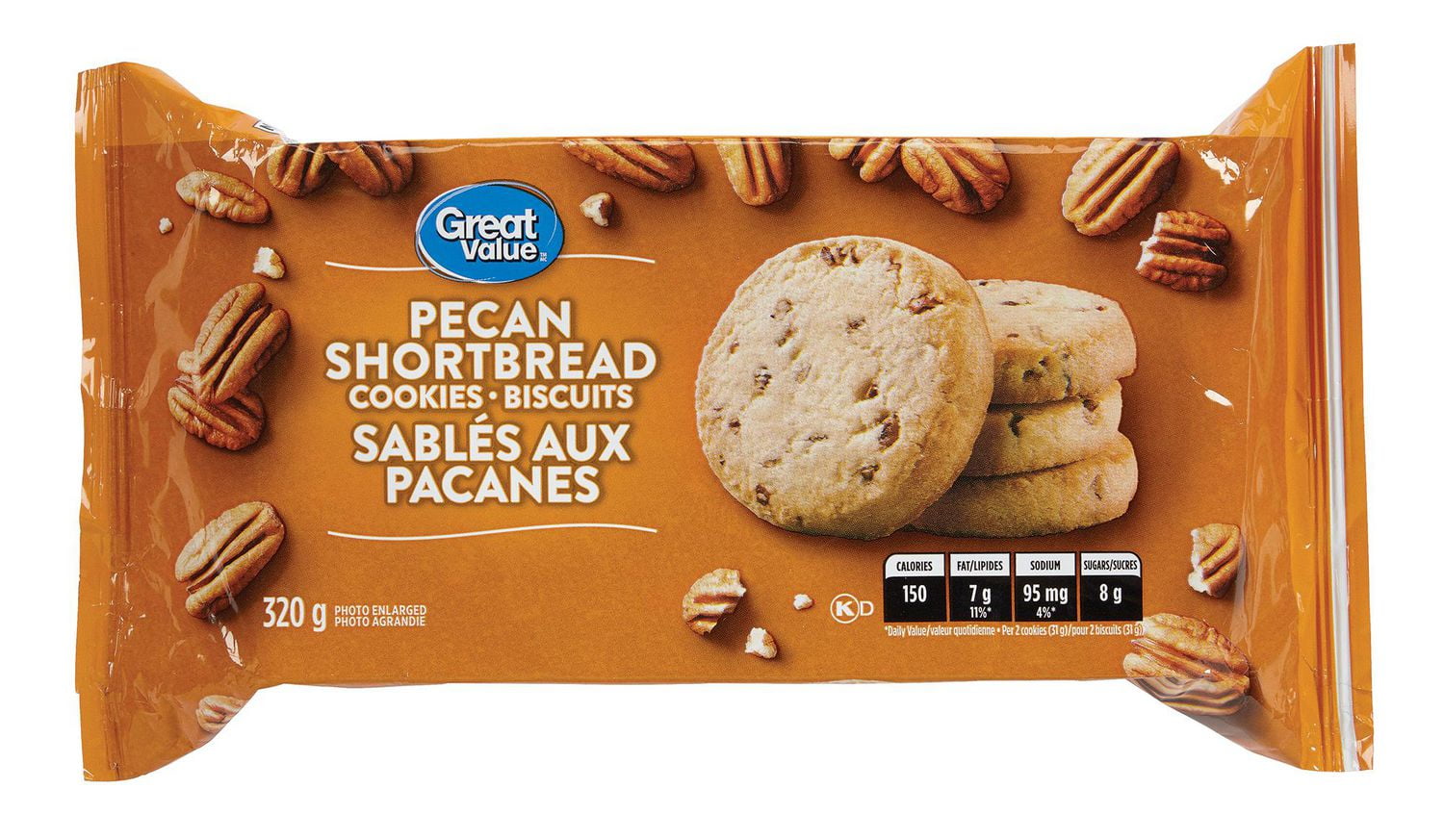 Great Value Pecan Shortbread Cookies Walmart Canada