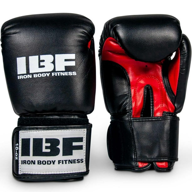 Gants de boxe IBF Training Series - 10 oz. -Rouge et noir