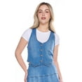 thumbnail image 1 of Jeaniologie ™ Ladies Fashion Denim Vest, 1 of 3