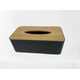 Mainstays Boîte à papier-mouchoir<br>en bambou  black Mainstays Boîte à papier-mouchoir<br>en bambou black  PP+bamboo cover – image 5 sur 5