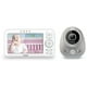 Moniteur vidéo numérique de 5 po pour bébé avec objectif grand angle et objectif standard, argent et blanc, modèle VM352 de VTech – image 1 sur 7