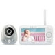 Moniteur vidéo numérique de 5 po pour bébé avec objectif grand angle et objectif standard, argent et blanc, modèle VM352 de VTech – image 2 sur 7