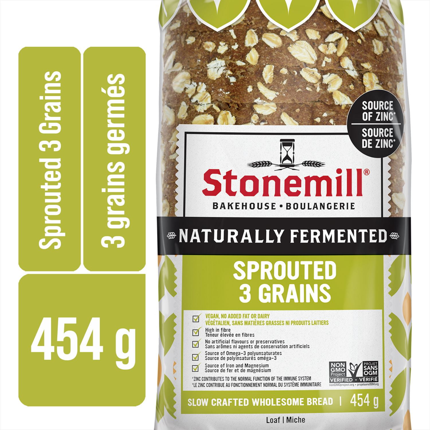 Stonemill® Honest Wellness Sprouted 3 Grains Bread Walmart Canada