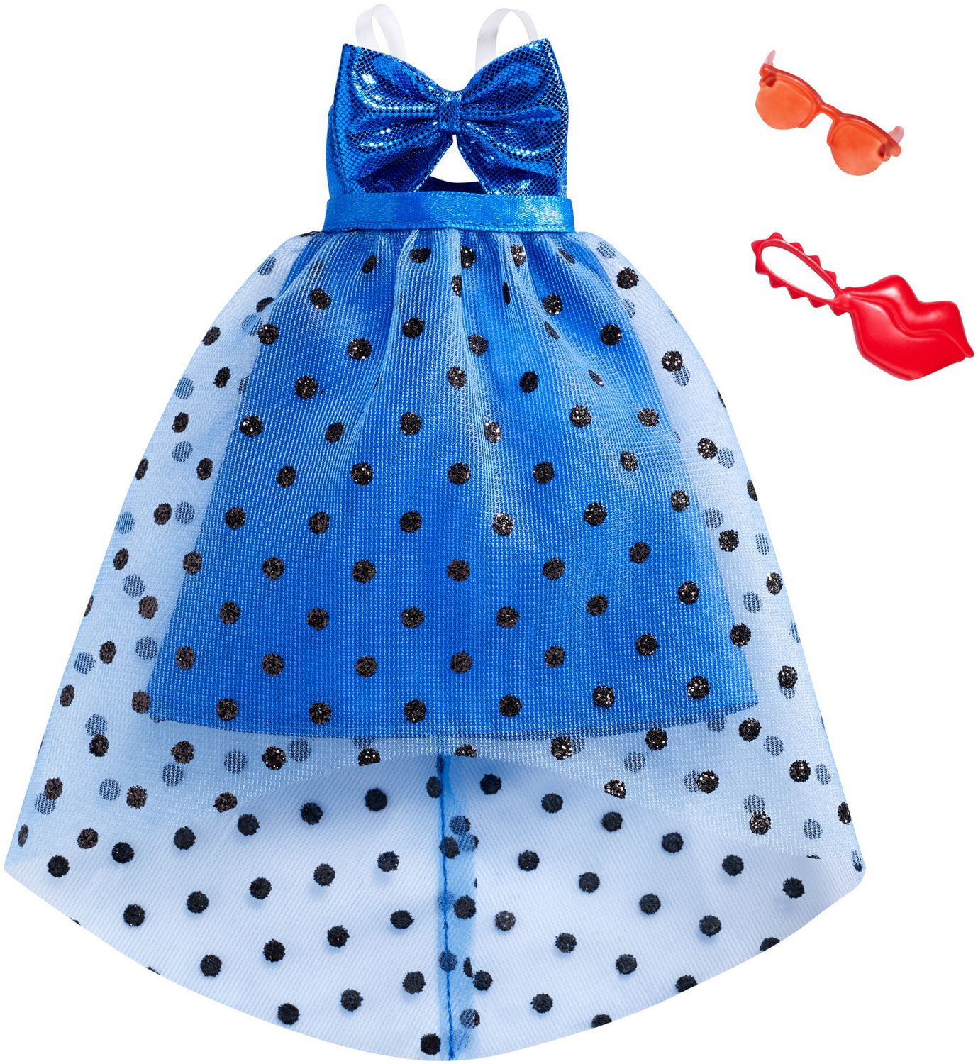 Barbie Fashions Pack, Blue Polka-Dot Dress | Walmart Canada