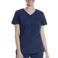 thumbnail image 1 of Scrubstar Women's Core Essentials Stretch Poplin Mock Wrap Scrub Top, 1 of 4