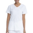thumbnail image 1 of Scrubstar Women's Core Essentials Stretch Poplin Mock Wrap Scrub Top, 1 of 6