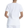 thumbnail image 2 of Scrubstar Women's Core Essentials Stretch Poplin Mock Wrap Scrub Top, 2 of 6
