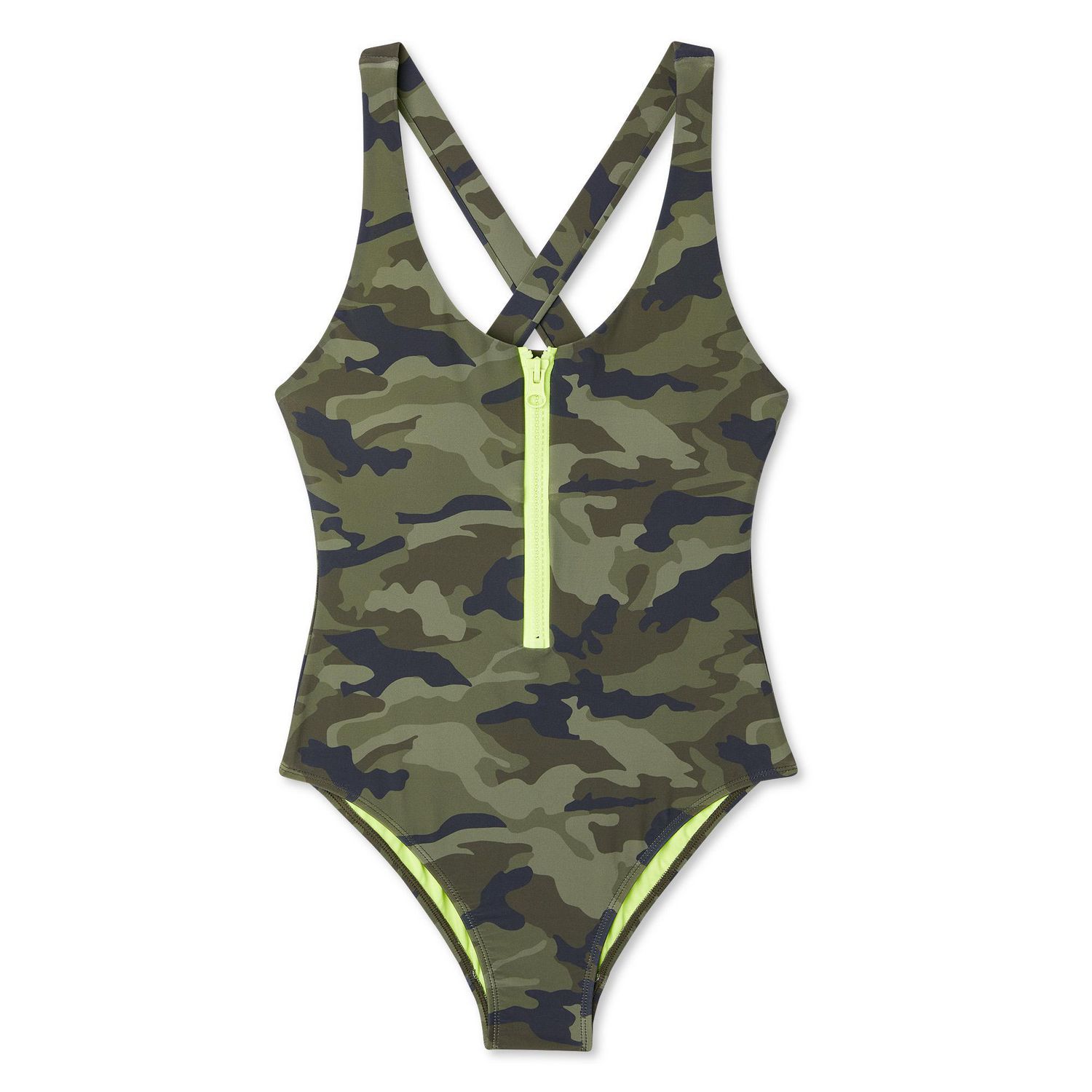 George Junior Fit Zip-Front 1-Piece Swimsuit 