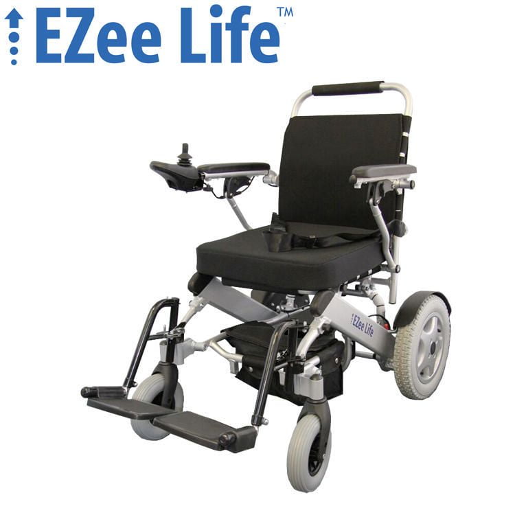 Ezee Life 1G Folding Electric Wheelchair with 12 "Wheels and Removable
