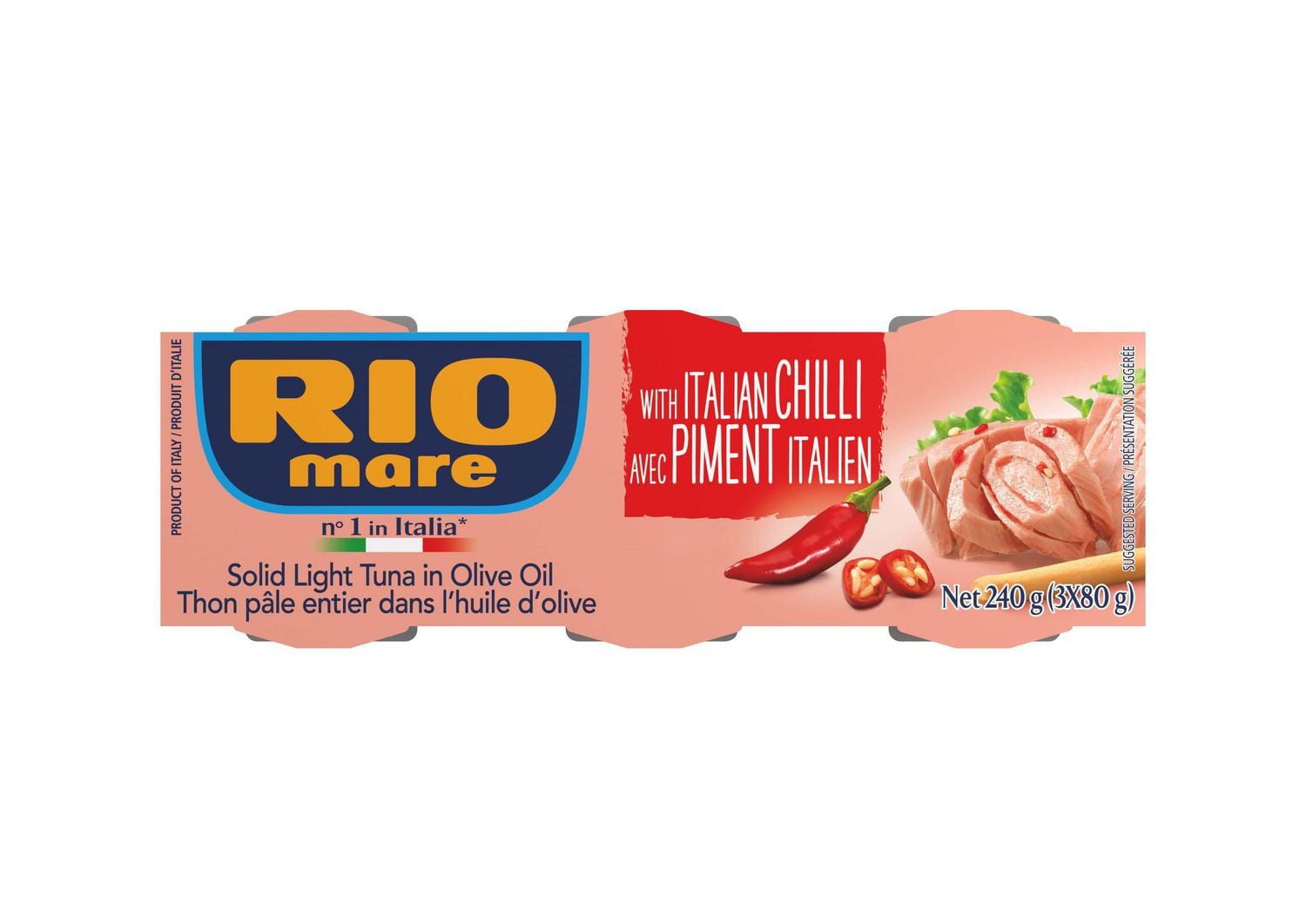 Rio Mare Solid Light Tuna in Olive Oil with Italian Chilli Walmart Canada