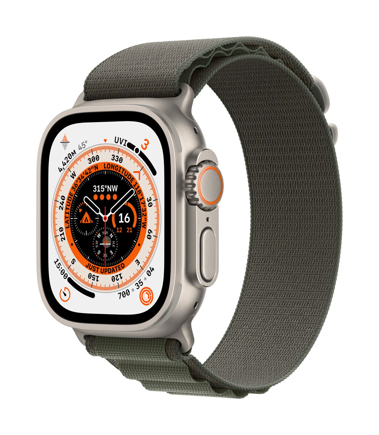 Apple Watch Ultra (GPS + Cellular) 49mm - Green Alpine Loop