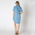 thumbnail image 4 of Devoted short sleeve denim mini dress, 4 of 4