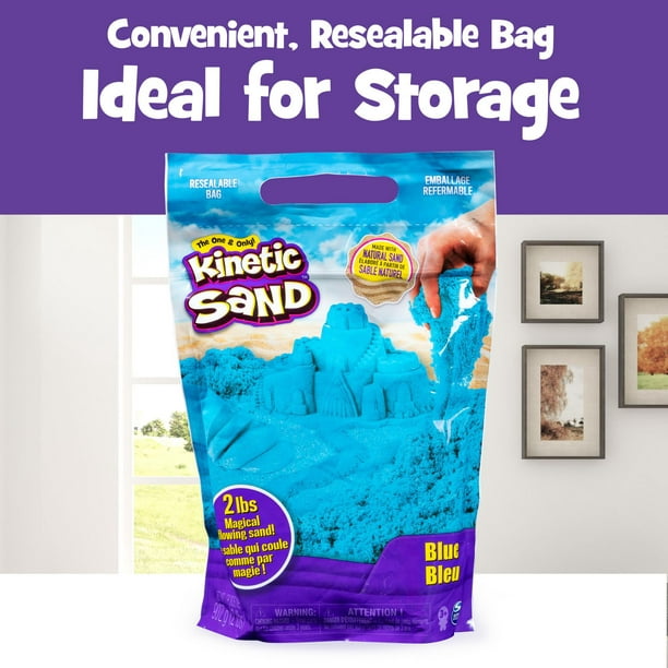 Pink Kinetic Sand - Moldable Sensory Play Sand for Ages 3+ - 2 lb.  Resealable Bag
