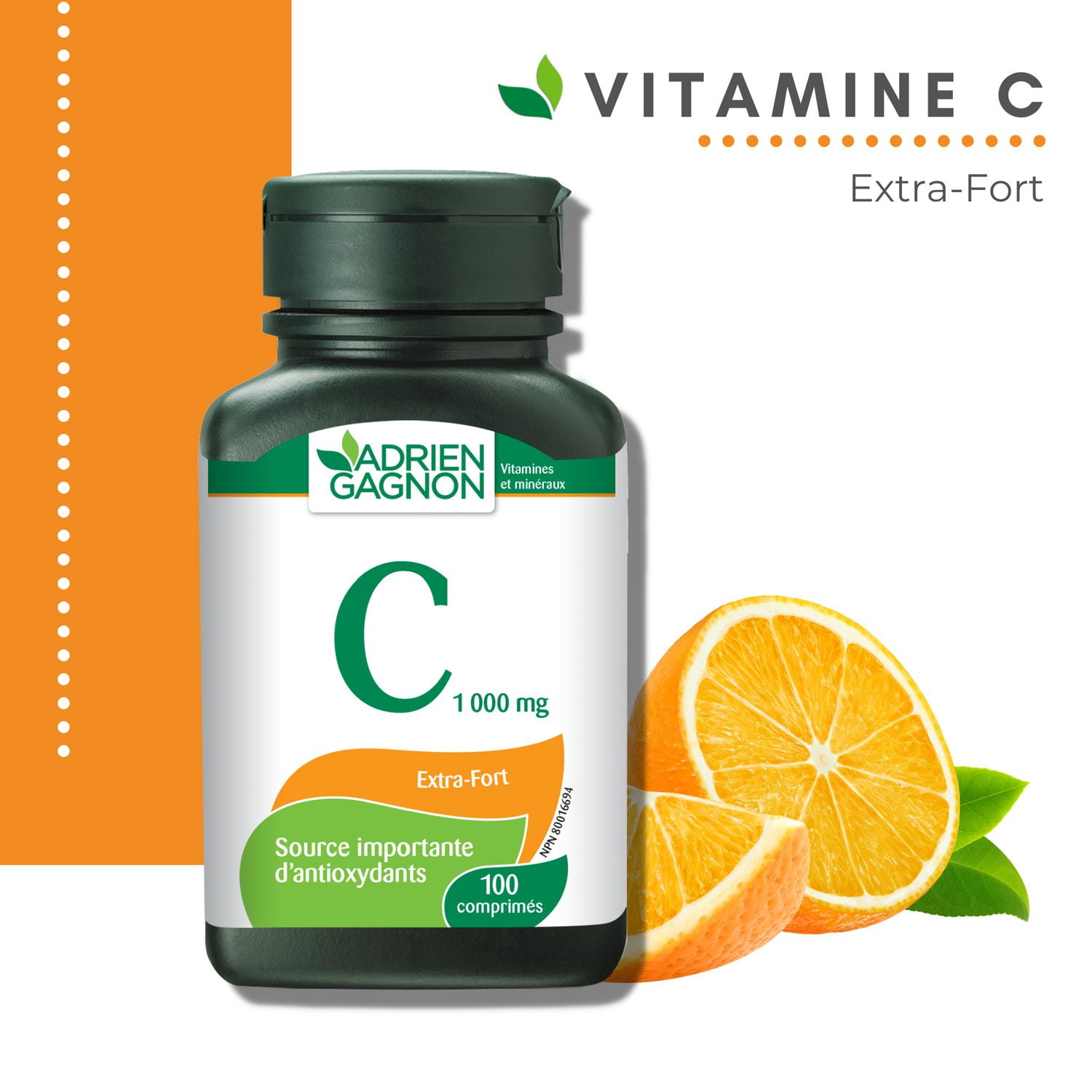 Adrien Gagnon-Vitamine C Extra Fort, 1 000 mg