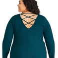 thumbnail image 3 of George Women's Plus Criss-Cross Back Sweater, 3 of 6