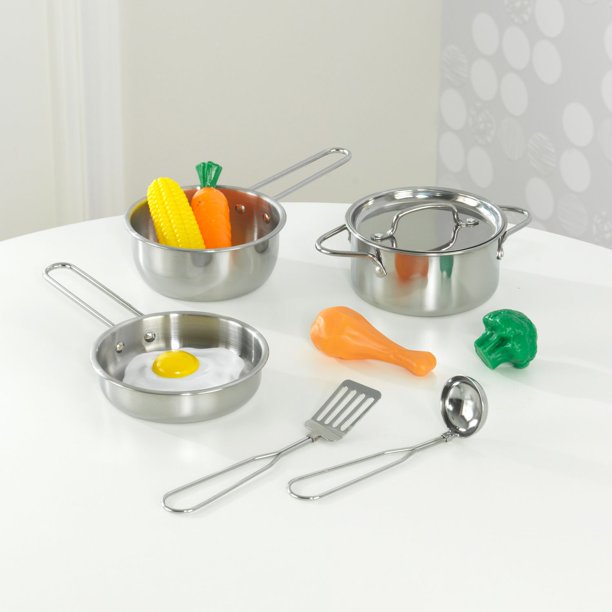 KidKraft Ensemble Batterie de Cuisine Doré 27 pièces pour Cuisine