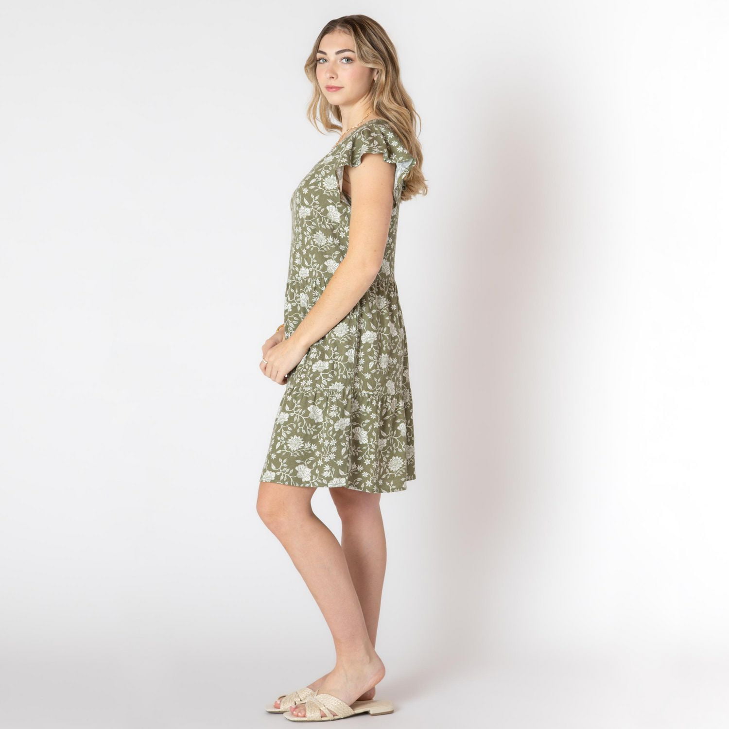 Devoted floral midi dress