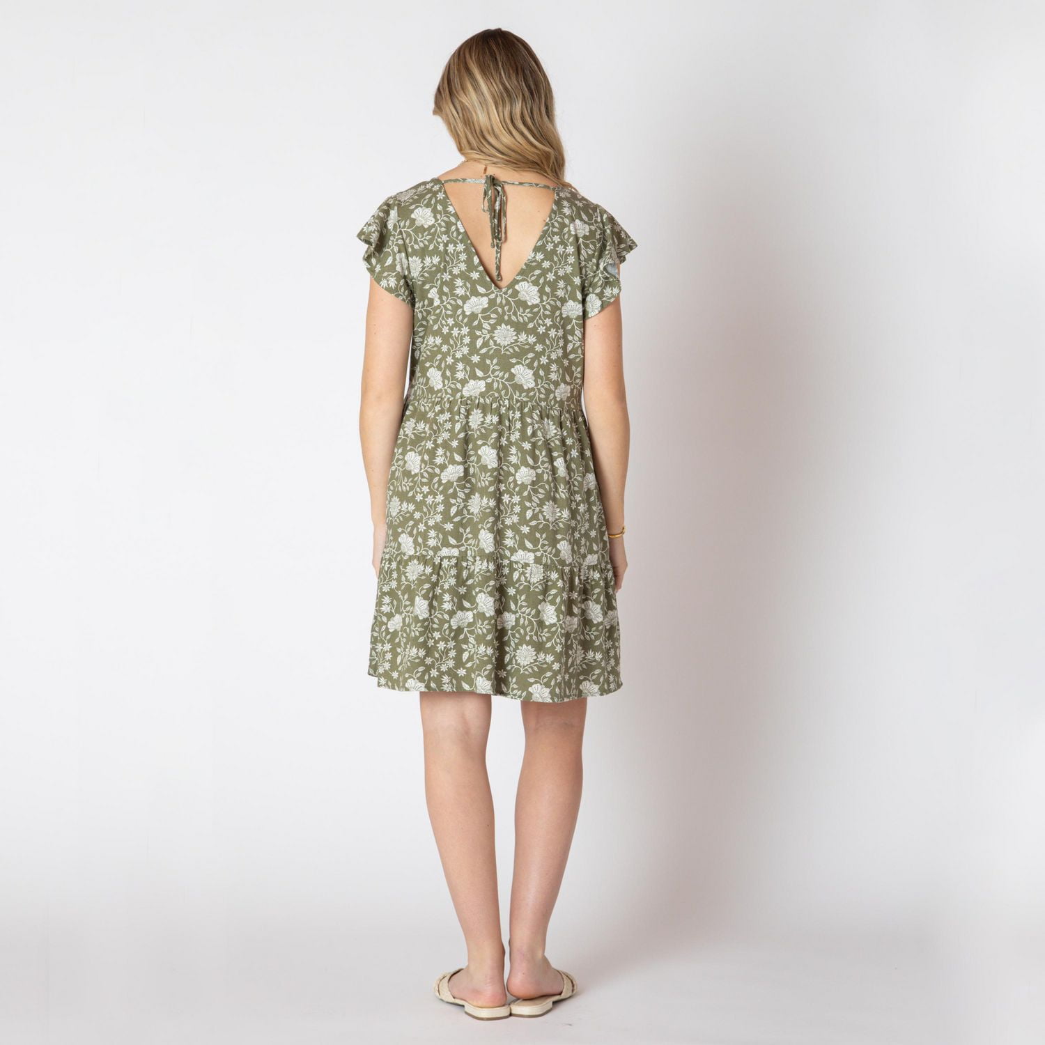 Devoted floral midi dress