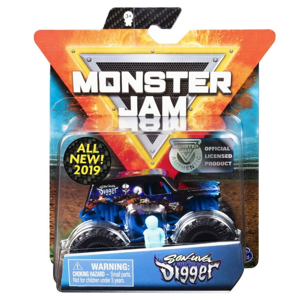 Monster Jam, Monster truck authentique Son-uva Digger en métal moulé à l'échelle 1:64, série Legacy Trucks