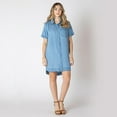 thumbnail image 2 of Devoted short sleeve denim mini dress, 2 of 4