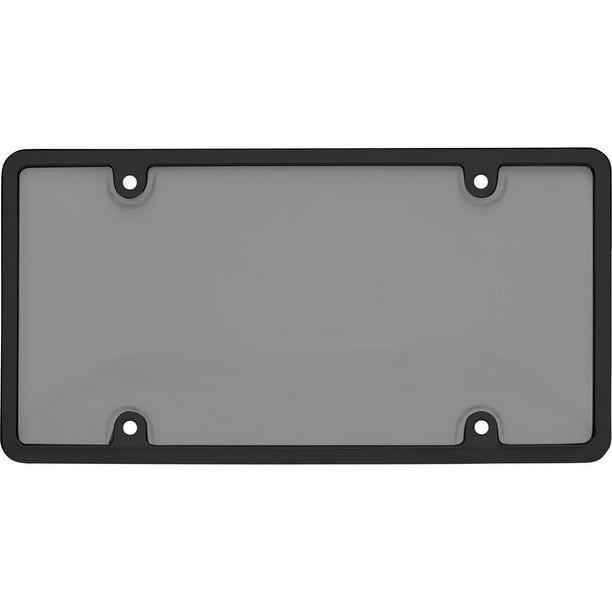 Cruiser Accessories Tuf Combo, Blk/Smk License Plate Shield, Fits 15x30cm License Plate