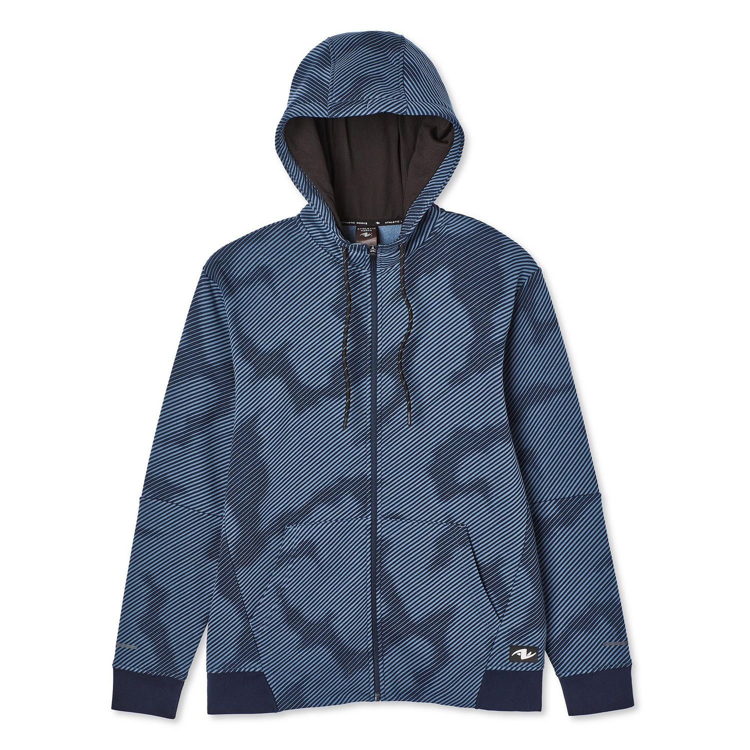 Haut à capuchon avec fermeture éclair sur la longueur Athletic Works pour hommes