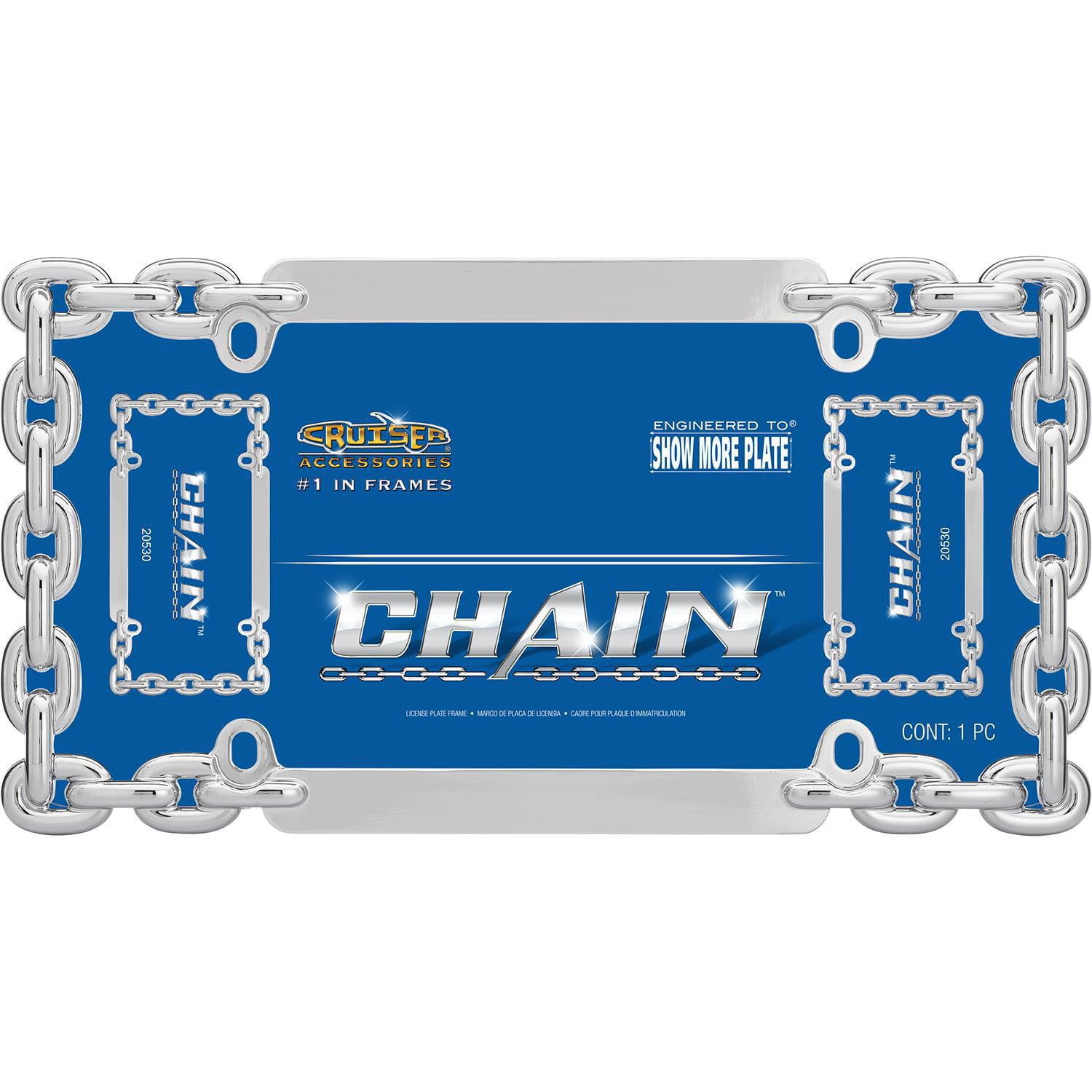 Cruiser Accessories Chain, Chrome License Plate Frame - Walmart.ca