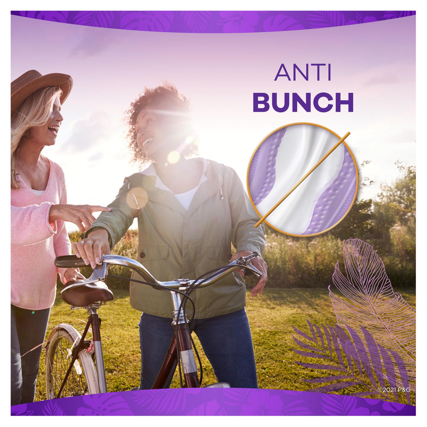 Always Anti-Bunch Xtra Protection Daily Liners Long Absorbency
