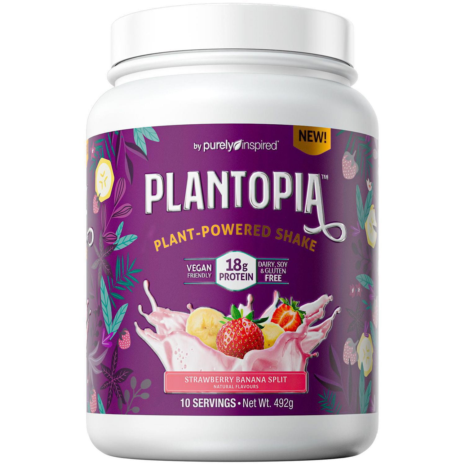 Plantopia by Purely Inspired Plant Based Protein Powder, Vegan Friendly