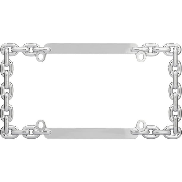 Cruiser Accessories, cadre chromé en forme de chaîne pour plaque d’immatriculation