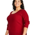 thumbnail image 2 of George Women's Plus Criss-Cross Back Sweater, 2 of 6