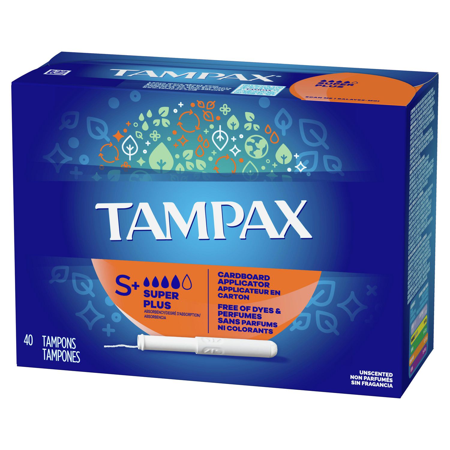 Tampax Tampons hygiéniques avec applicateur flux regulier, 18 pièces