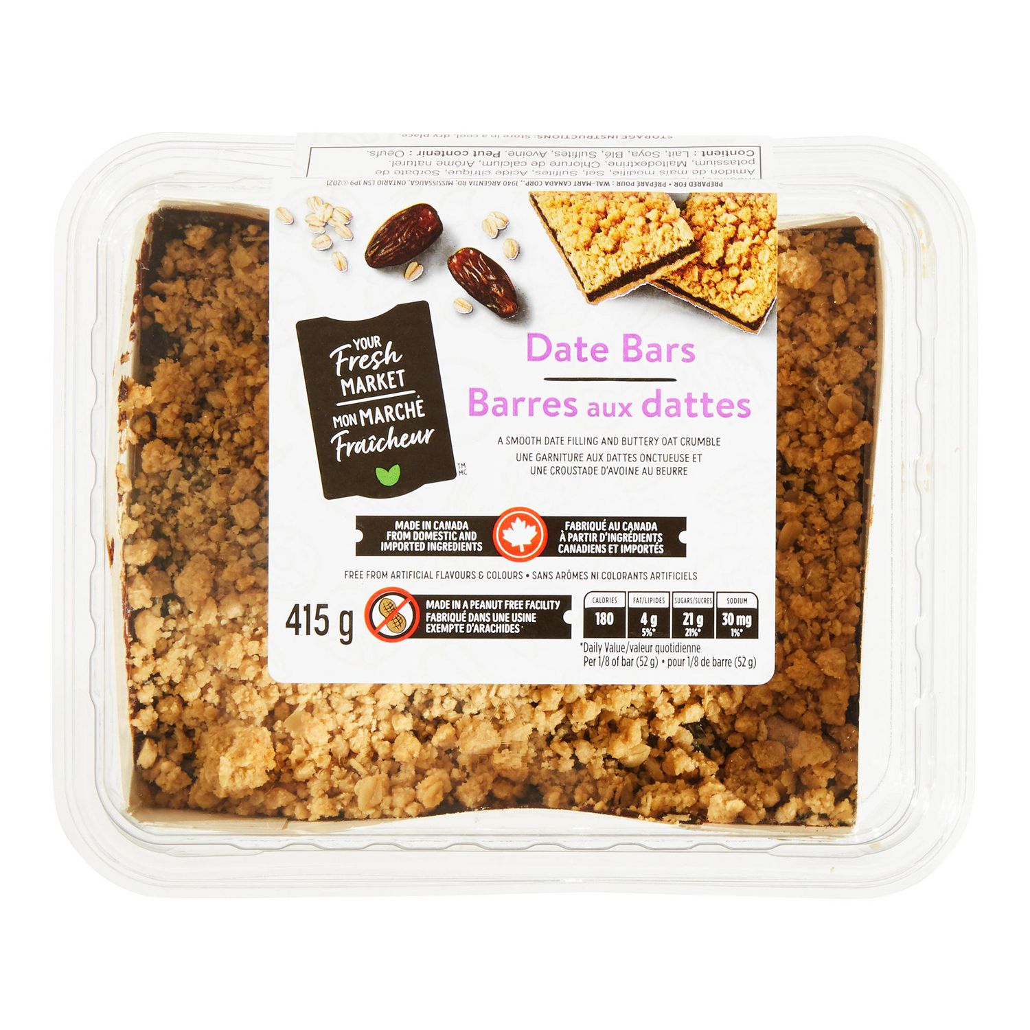 Your Fresh Market Date Bars, 415 g - Walmart.ca