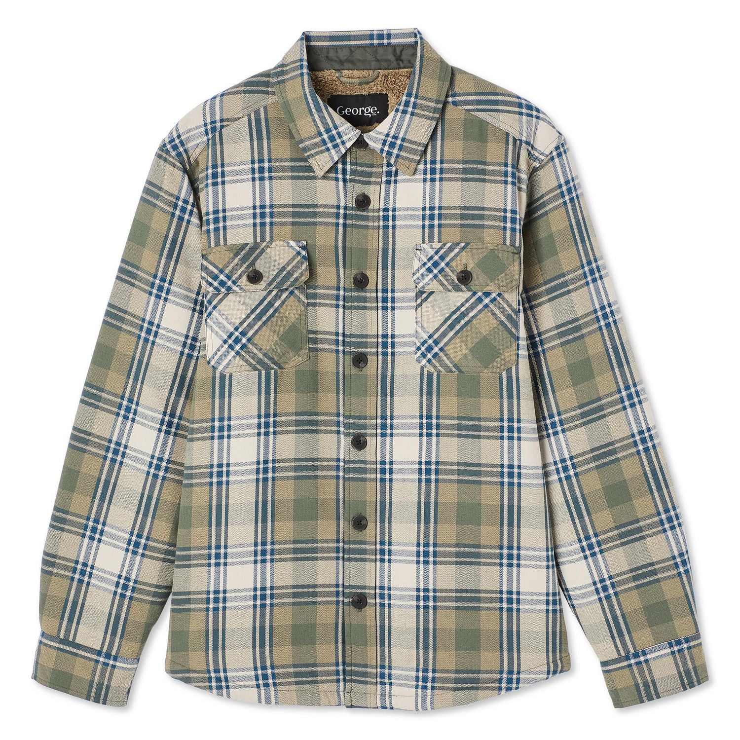 Veste-chemise en flanelle George pour hommes