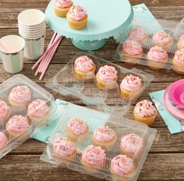 Wilton Clear & Silver - Cupcake Box 20/Pkg